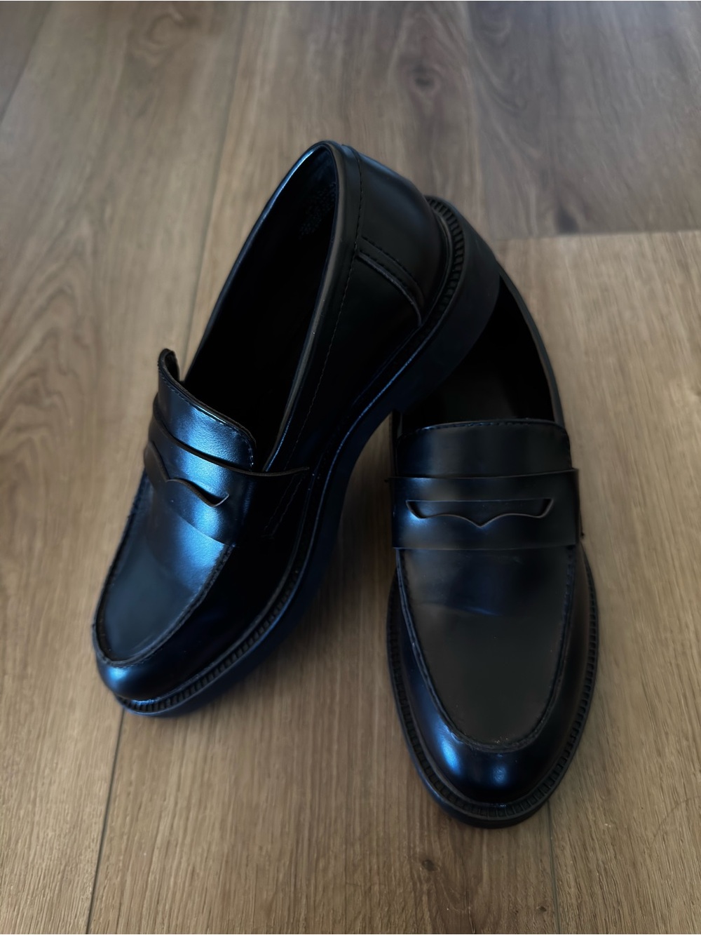 H&M Black Penny Loafers – Size 36 Women